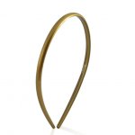 N557dour Tiara lisa dourada 0,7cm larg