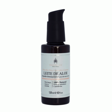 Ahoaloe Limpador Demaquilante Leite De Aloe 120ml