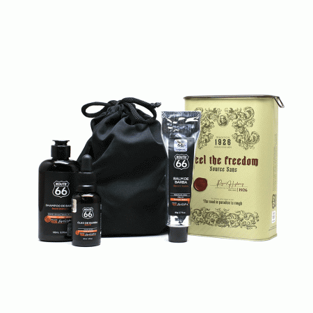 Kit Barba Shampoo, Balm e Óleo Route 66