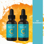 KIT 2 Sérum Vitamina C Rostro Oil-Free Anti-idade Concentrado