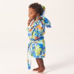 Roupão Estampado com Capuz Dinossauro Baby Joy