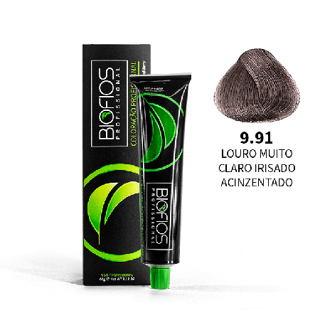 tintura de cabelo 9.91 Louro Muito Claro Irisado Acizentado - 60g