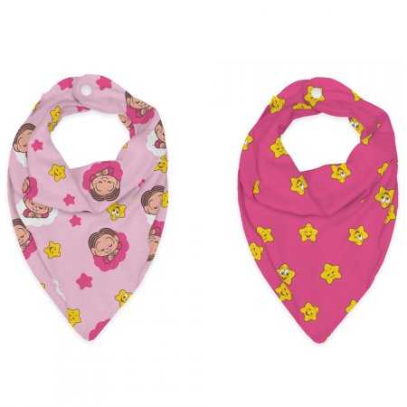 Babador Bandana Turma da Mônica Baby 2 unidades - Mônica