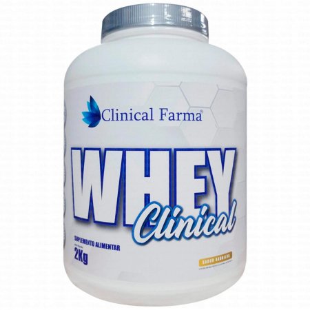Whey Protein Concentrado Morango 2kg Clinical Farma