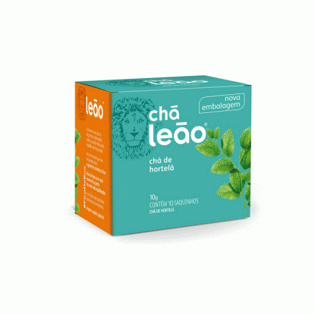 Chá Leão Hortelã em sachês - 10 unidades