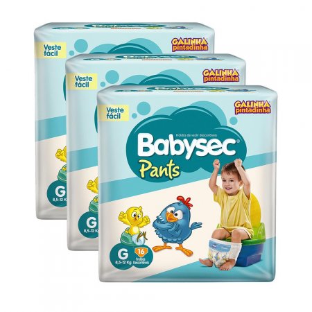 Fralda Babysec Pants G 48 Unidades