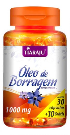 Óleo De Borragem 1000mg 40 Cápsulas - Tiaraju - A