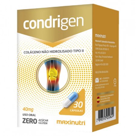 Colágeno Condrigen Tipo 2 Maxinutri C/ 30 Cáps