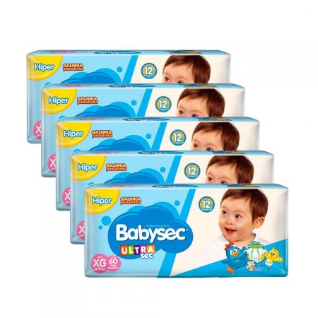 Fralda Babysec Ultrasec Xg 300 Unidades