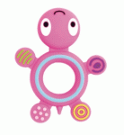 Mordedor de Silicone Tartaruga Rosa - Unik