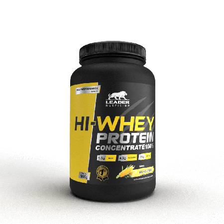 Hi-Whey Protein Concentrate 100% Milho Verde 900g Leader Nutrition