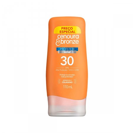 Protetor Solar Corporal Cenoura & Bronze FPS30 com 110ml