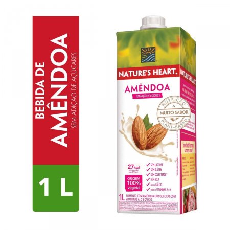 Bebida Vegetal Nature's Heart Amêndoa com 1L