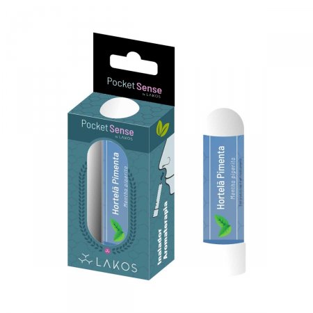 Inalador Aromaterapia Laszlo Pocket Sense Hortelã Pimenta com 1 Unidade