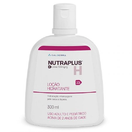 Nutraplus 10% loção 300ml - Galderma, hidratação corporal potente