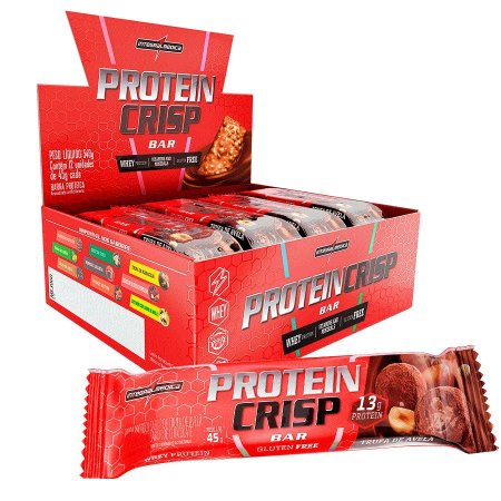 Protein Crisp Bar Trufa de Avelã 12 Unidades Integralmedica