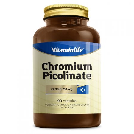 Chromium Picolinate  Supl. Alim.de Cromo  90 caps  Vitaminlife