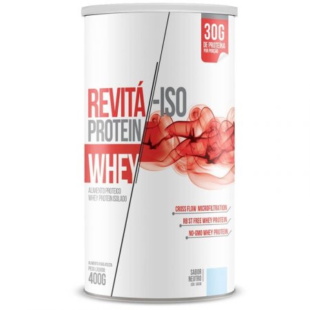 Whey Protein Isolado 30g Revitá 400g Neutro