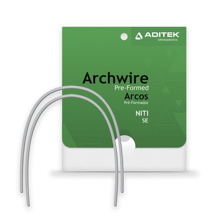 09.15.0666 Arco Niti Se Natural Inferior 016x016 Com 10 - Aditek