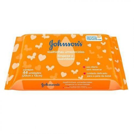 Toalha Umedecida Johnson Baby Limpeza E Suavidade 44 Un