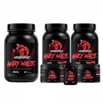 2x Whey (900g) + Waxy (800g) + Crea + gluta (100g) + BCAA  - Morango