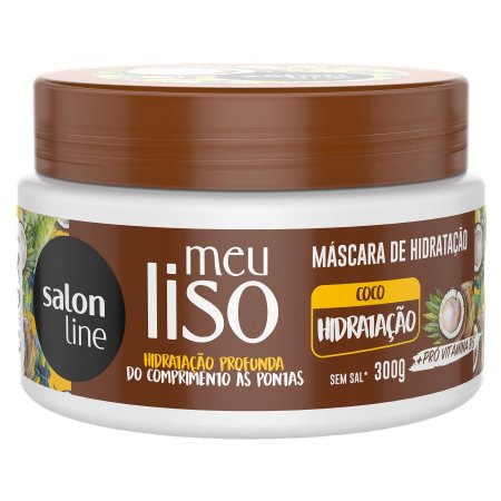 Salon Line Meu Liso Coco Hidratação Máscara Capilar 300g