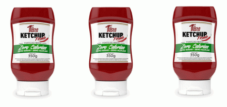 Kit com 3 Ketchup Picante Mrs Taste Zero Calorias 350g