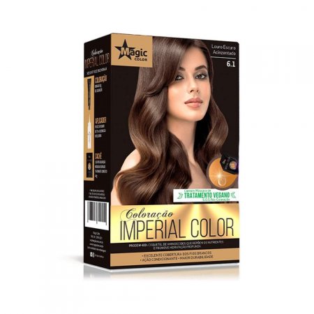 Coloração Louro Escuro Acinzentado Imperial Magic Color 6.1