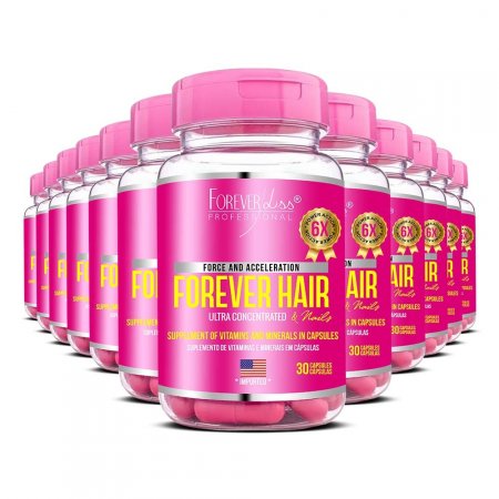 Combo Tratamento 12 Meses Forever Hair Crescimento Capilar