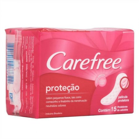 Protetor Diário Carefree Proteção Com Perfume C/ 15 Unidades