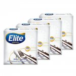 Guardanapo Folha Dupla Elite 4 Pacotes 33X33 Cm