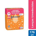 Kit Lenços Umedecidos Johnson's Limpeza e Suavidade com 4 pacotes de 44 unidades