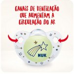 Chupeta Night Day Brilha No Escuro Boy S1 Orto Azul - Nuk