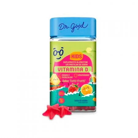 Vitamina D Kids Dr Good Suplemento Gomas Tutti Frutti C/60