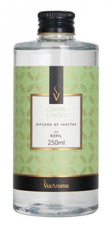 Refil Difusor De Varetas Capim Limão 250ml - Via Aroma