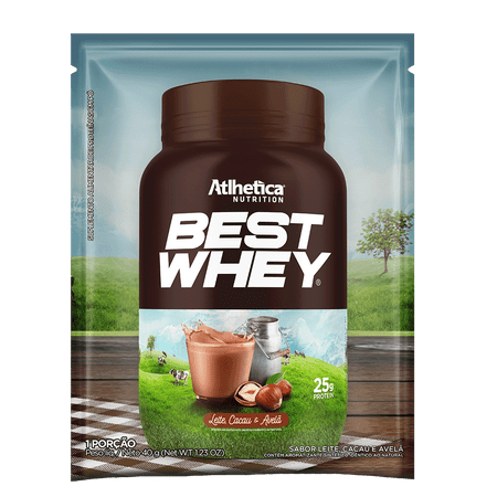 Best Whey Protein Leite, Cacau & Avela Best Whey Leite, Cacau & Avelã 1 Sachê com 40g