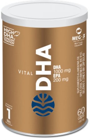 Vital DHA - 60 Cápsulas de 1.100mg - Vital Atman