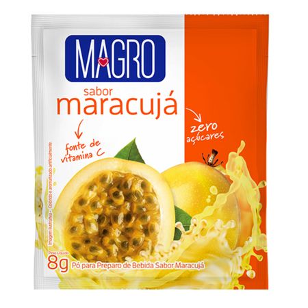 Refresco Magro Sabor Maracua Zero Açucares 8g