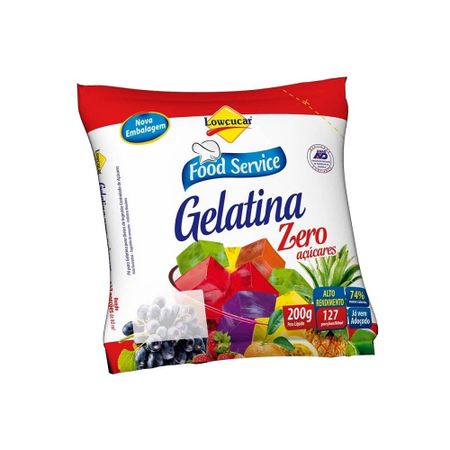 Gelatina Lowçucar Sabor Cereja Refil 200g