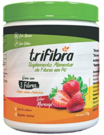 Psyllium + Inulina + Polidextrose Morango 170g Trifibra