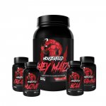 WHEY (900g) + GLUTA (100g) + CREA (100g) + BCAA (60 Cápsulas) + MULTIVIT (60 Cápsulas) - Morango