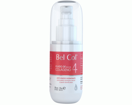 Hidratante Anti Idade Bel Col Fluido de Colágeno 4 Peles Normais e Secas 30ml