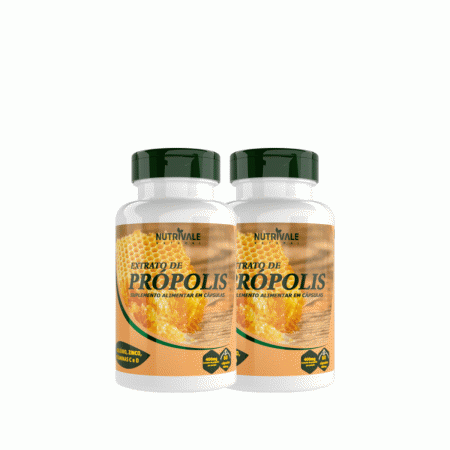 Extrato De Própolis 2 Unidades 500mg Natural C/60 Capsulas - Linduras
