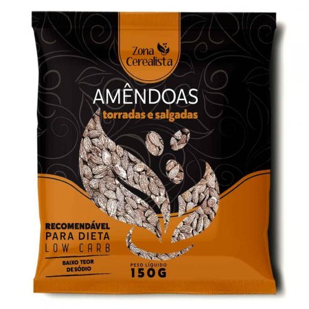 Amêndoa Torrada e Salgada Zona Cerealista 150g
