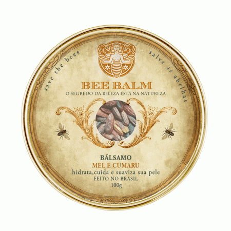 Bálsamo Hidratante Corporal Mel e Cumaru 100g   Bee Balm