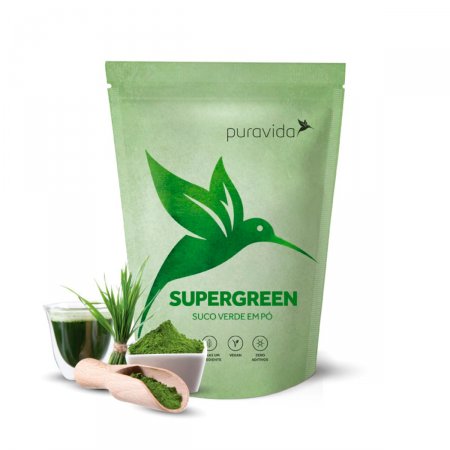 Supergreen Suco Verde em Pó 100g, Puravida