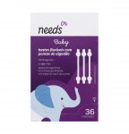 Hastes Flexíveis com Pontas de Algodão Needs Baby com 36 unidades