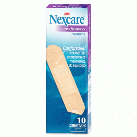 Curativo Superflexível com 10un Nexcare 3M