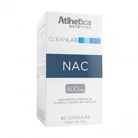 Cleanlab NAC N-Acetyl L-Cysteine Atlhetica 60 cápsulas 45g