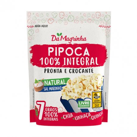 Pipoca Integral Da Magrinha Natural 30g